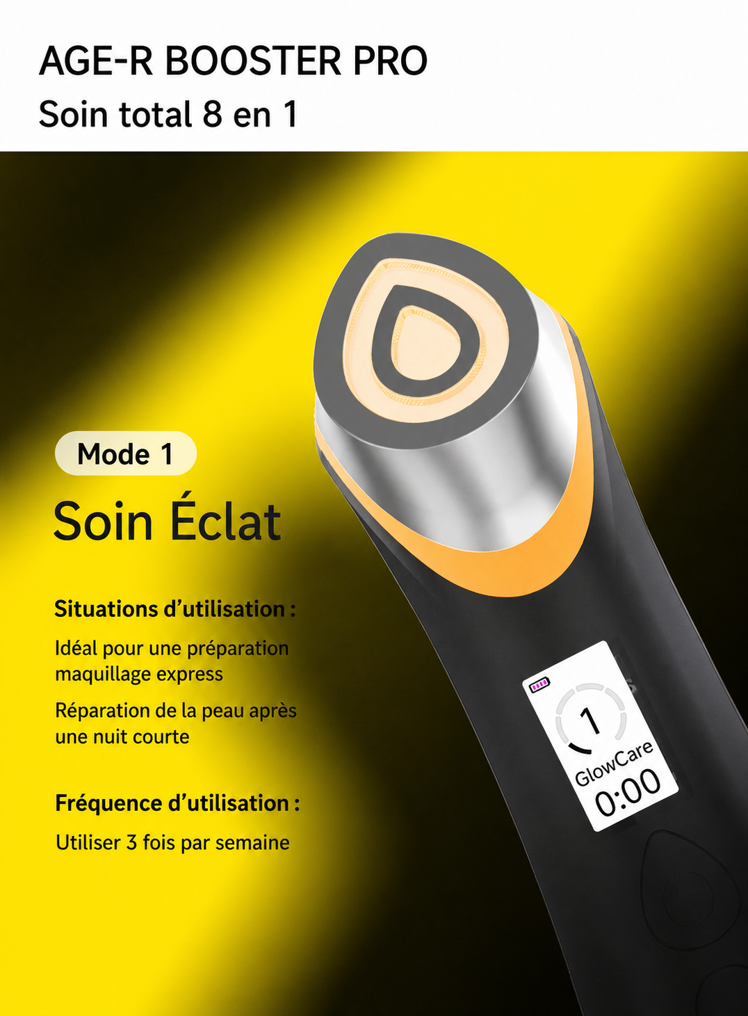 Appareil de beauté du visage pour un lifting et un raffermissement par microcourant