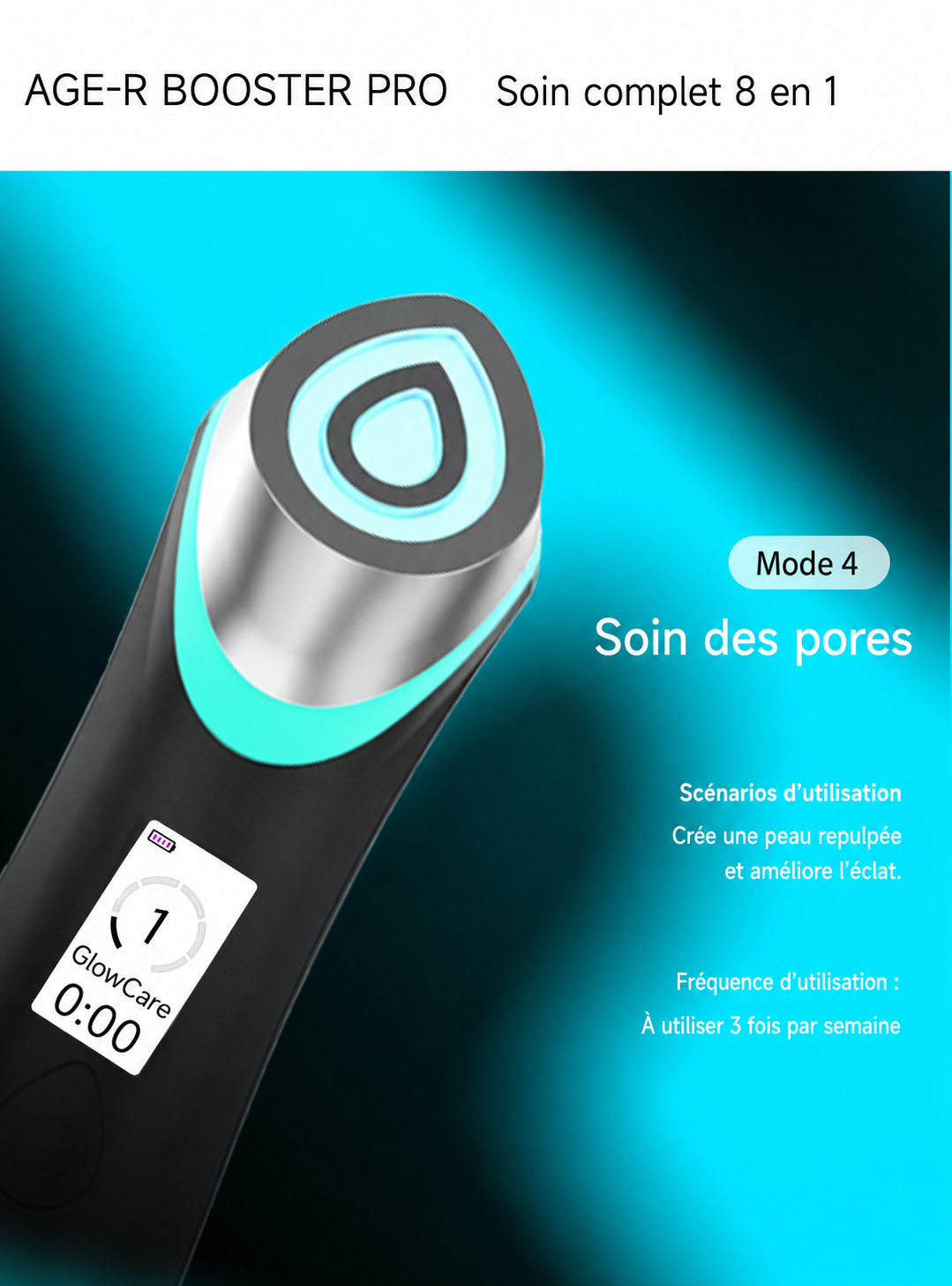 Appareil de beauté du visage pour un lifting et un raffermissement par microcourant